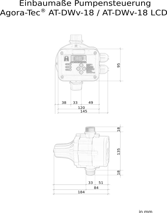 Pumpensteuerung elektronisch 16A LCD für Hauswasserwerk &amp; Gartenbewässerung - Bild 7