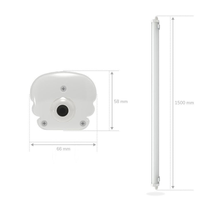 LED Feuchtraumleuchte 150cm IP65 48W 5760lm Neutralweiss 2er-Pack - Bild 8