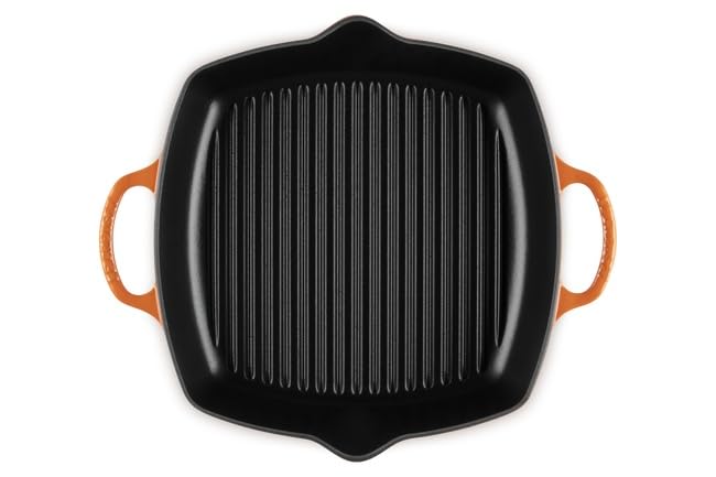 Grillpfanne Gusseisen quadratisch 30 cm mit Hilfsgriff, Induktion - Bild 5