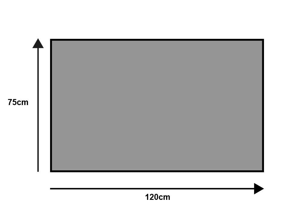 Fussmatte Nylonflor rutschfest 75x120 cm rot für Innenbereich - Bild 2