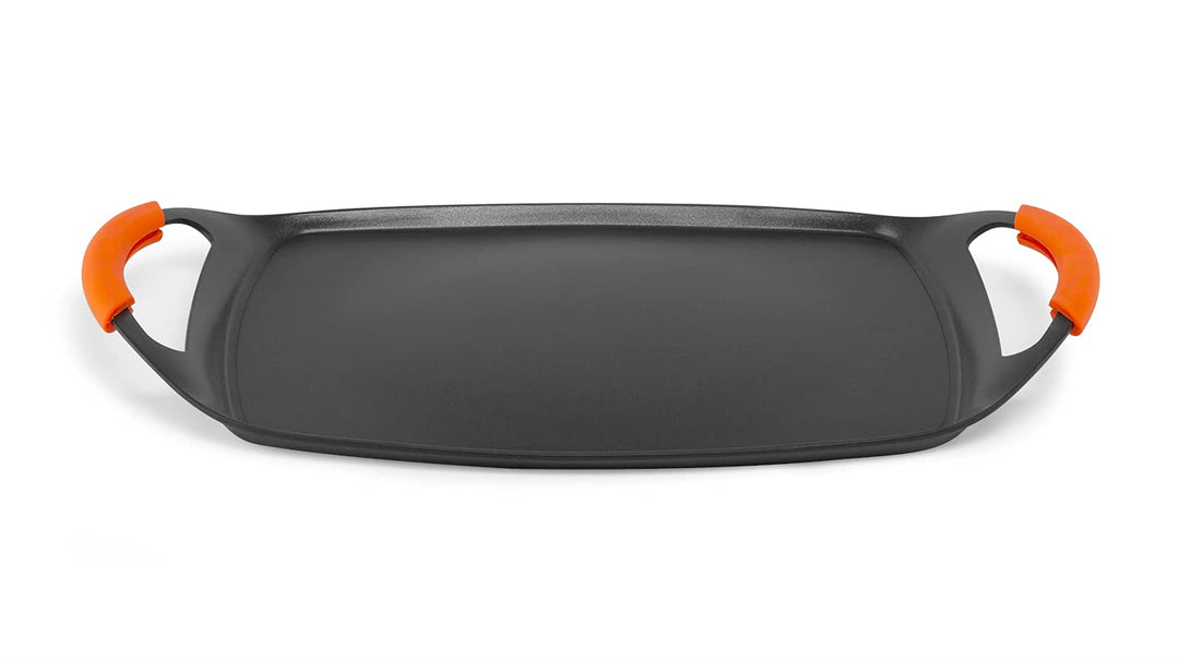 Grillplatte Aluminiumguss Antihaft 38x28.5 cm für alle Herdarten - Bild 3
