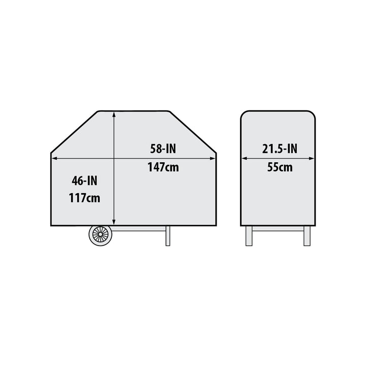 Grillabdeckung Premium PVC/Polyester 147x117x55 cm für Gasgrills - Bild 3