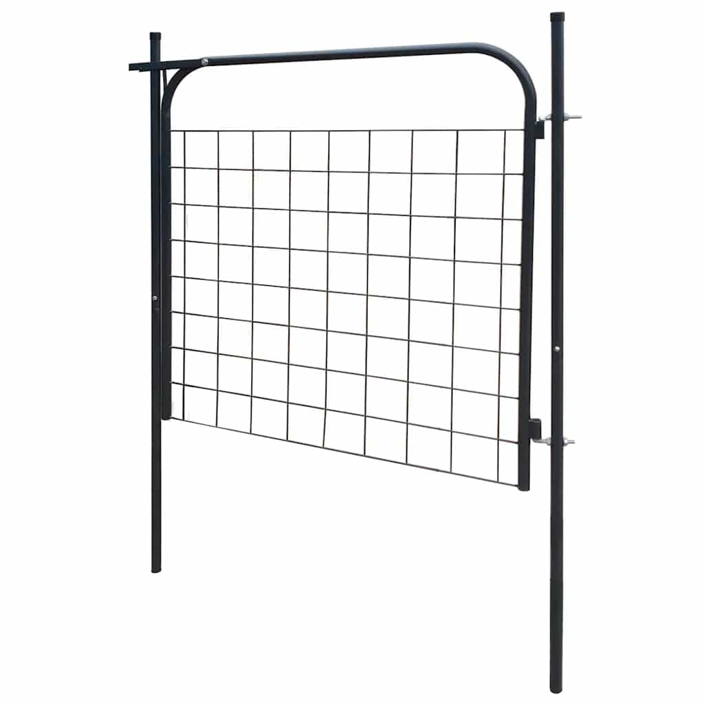 Gartenzaun Tor Stahl anthrazit 100x100 cm verzinkt - Bild 6