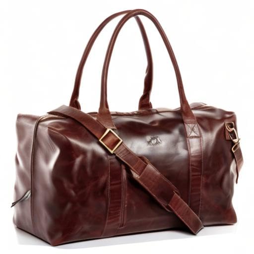 Reisetasche Echtleder XL Weekender Herren Damen braun handgefertigt - Bild 10