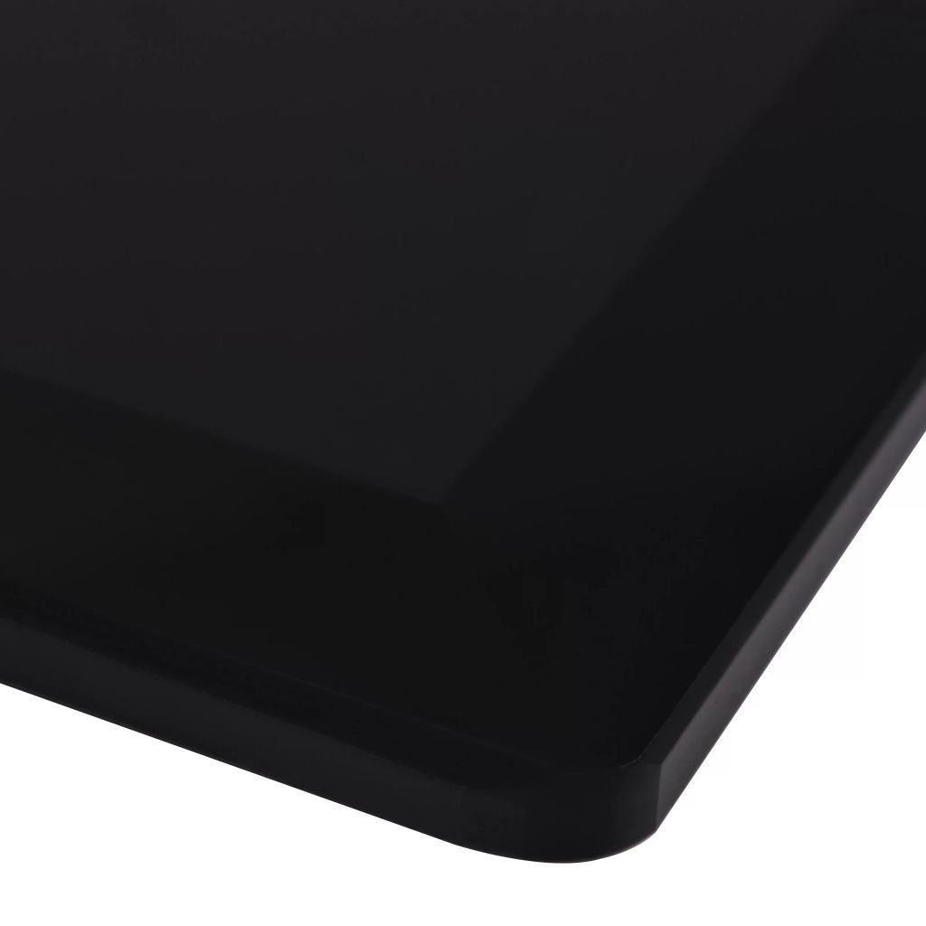 Tischplatte Glas Schwarz Gehärtet Rechteckig 120 x 65 cm - Bild 4