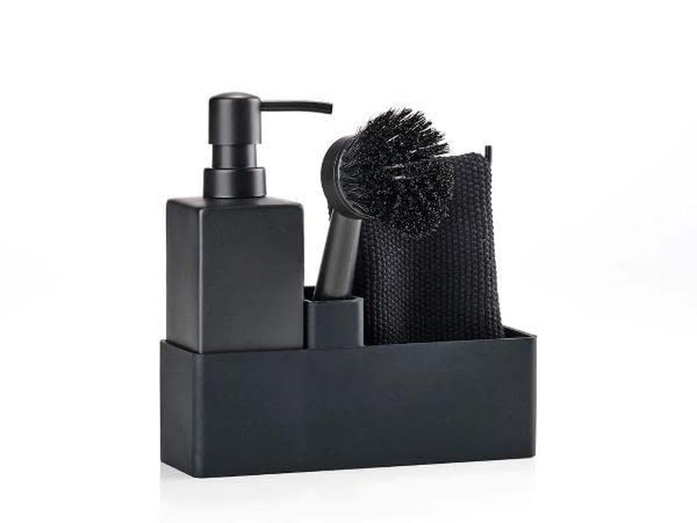Spülset 4-teilig Keramik Silikon Organizer für Küchenspüle - Bild 4