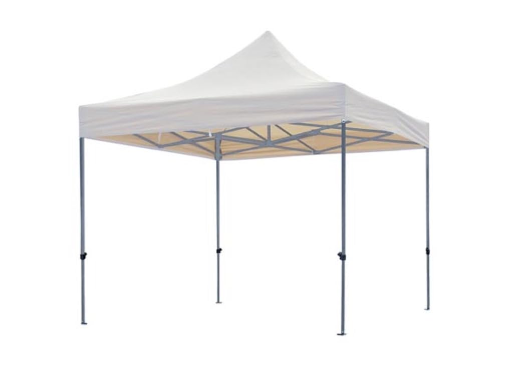Gartenpavillon Aluminium 3x3 m wasserdicht zusammenklappbar Weiss