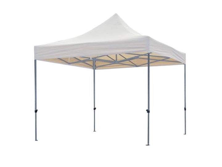 Gartenpavillon Aluminium 3x3 m wasserdicht zusammenklappbar Weiss