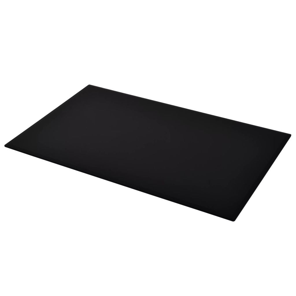 Tischplatte Glas Schwarz Gehärtet Rechteckig 120 x 65 cm