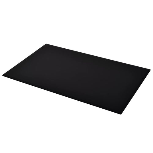 Tischplatte Glas Schwarz Gehärtet Rechteckig 120 x 65 cm