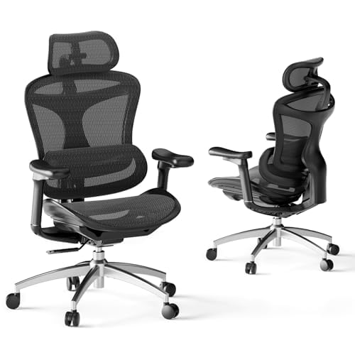 Ergonomischer Bürostuhl Netz mit dynamischer Lendenstütze bis 150 kg