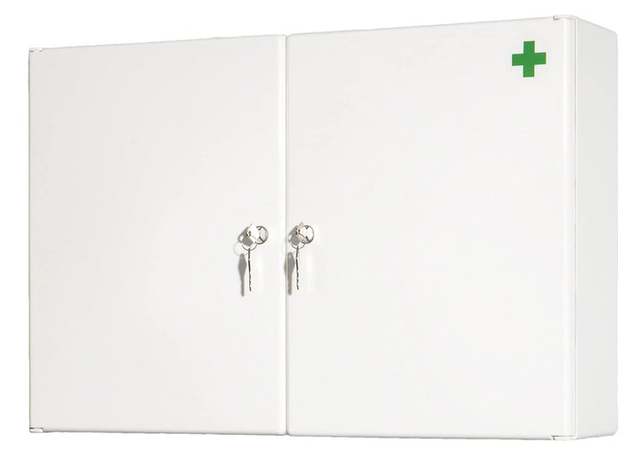 Medizinschrank abschliessbar Kunststoff 63x42cm mit 6 Fächern
