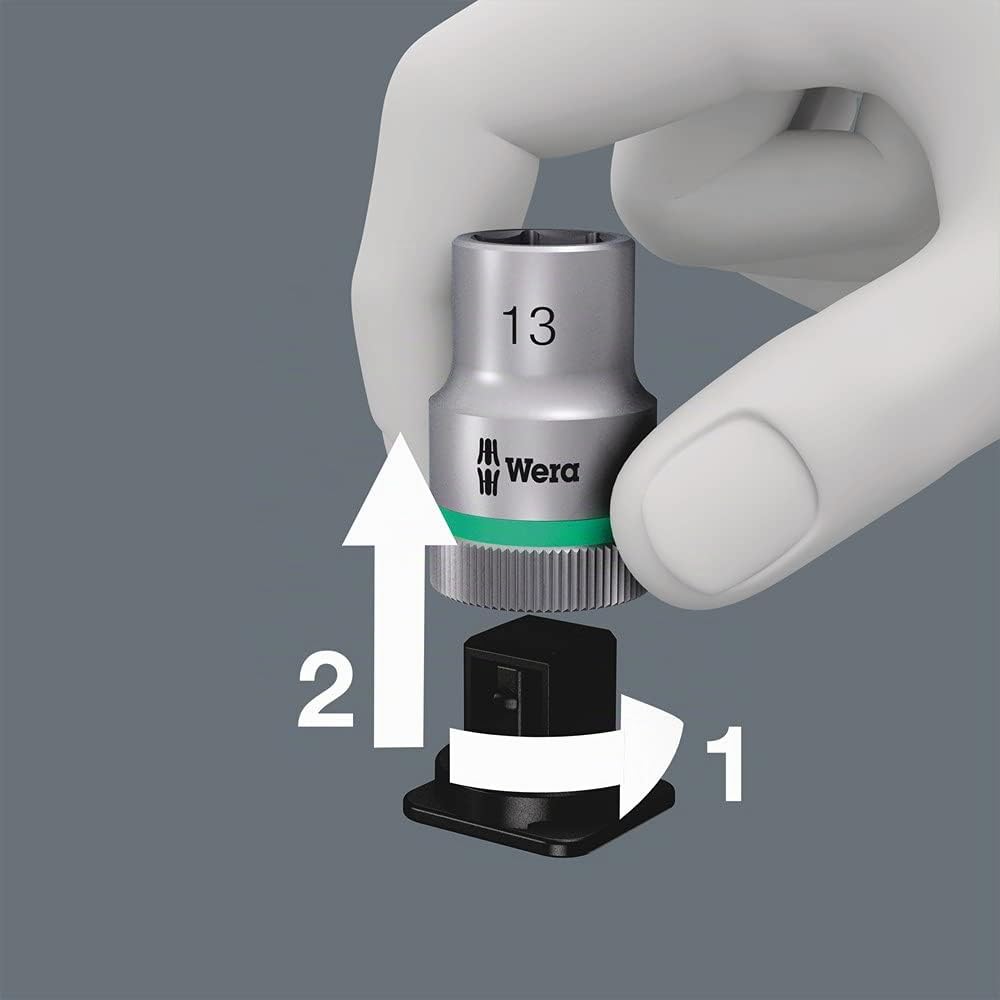 Bit-Nuss-Satz Innensechskant 60mm mit Haltefunktion 9-teilig - Bild 5