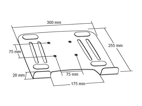 Wandhalterung Laptop Tablet schwenkbar 180° VESA 75x75 Silber-Weiss - Bild 7