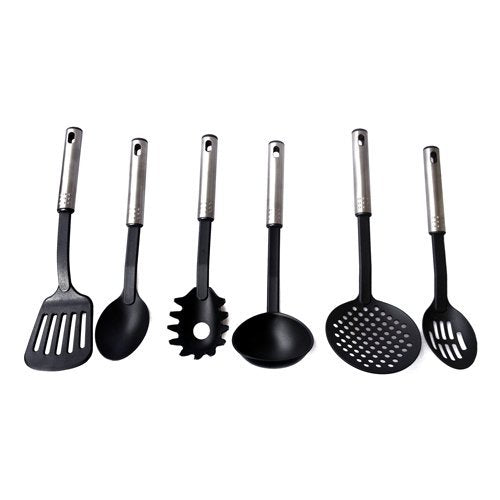 Aluguss Topfset Schwarz 17-teilig mit Grillpfanne &amp; Küchenhelfer - Bild 3