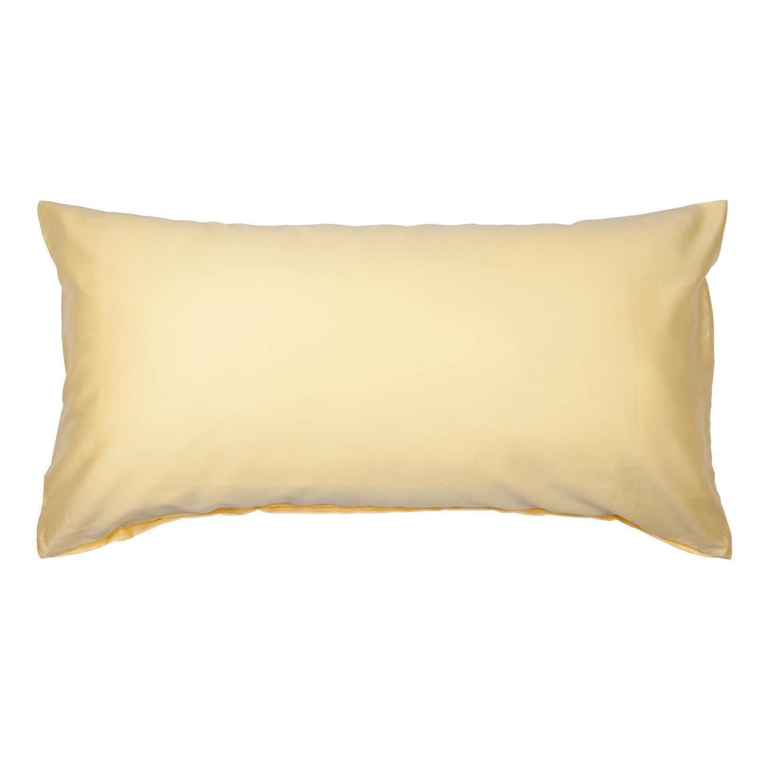 Mako-Satin Bettwäsche Uni Gelb 240x220 cm mit 2 Kissenbezügen - Bild 4