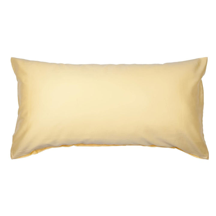 Mako-Satin Bettwäsche Uni Gelb 240x220 cm mit 2 Kissenbezügen - Bild 4