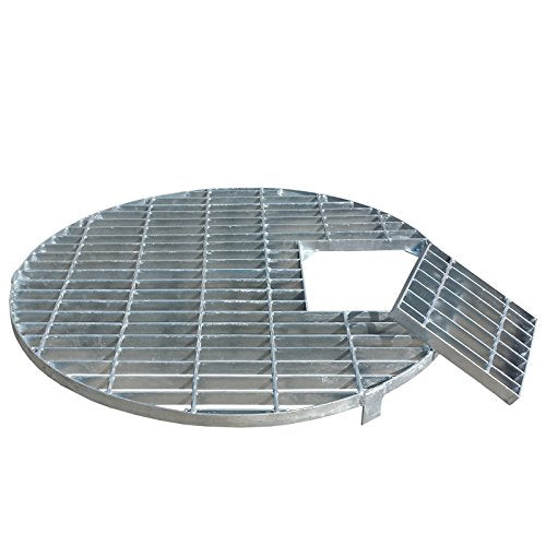 Springbrunnen-Set verzinktes Abdeckgitter + PE Becken 66 cm 90 L - Bild 3