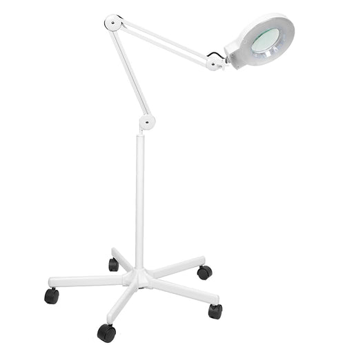 Lupenlampe LED mit Rollstativ 5 Dioptrien 8 Zoll für Kosmetik