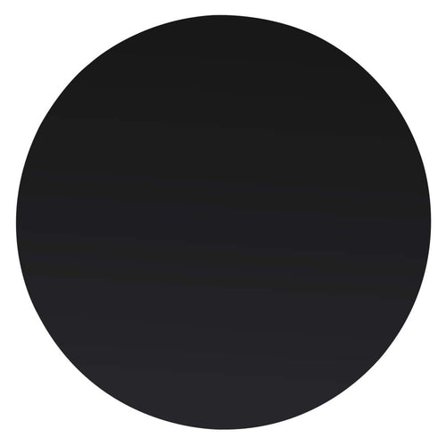 Tischplatte Glas rund 40 cm gehärtet schwarz für Esstisch