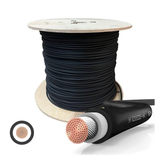 Solarkabel 4mm² 100m schwarz H1Z2Z2-K flexibel erdverlegbar