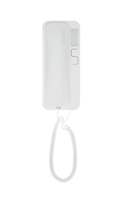 Haustelefon Gegensprechanlage 4/5/6-Draht ABS weiss mit Türöffner-Taste