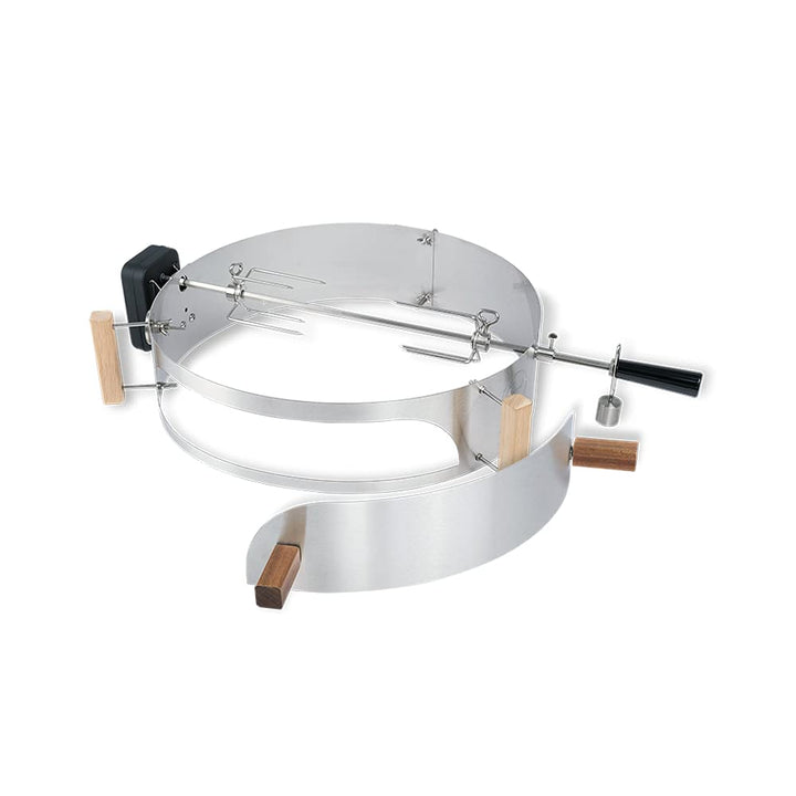 Rotisserie-Set für Kugelgrill 57cm mit Batteriemotor, Edelstahl