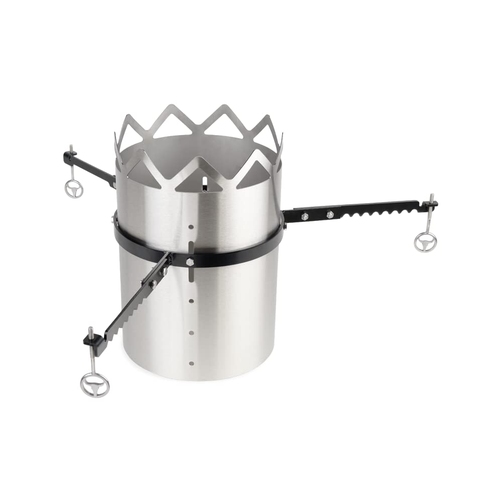Wok-Set für Kugelgrill 60 cm Stahl mit Kohleeinsatz Asia-Küche - Bild 2