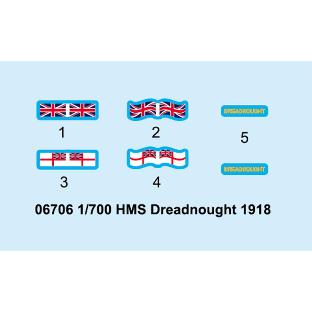 Modellbausatz HMS Dreadnought 1918 Plastik Kriegsschiff 1:700 - Bild 3