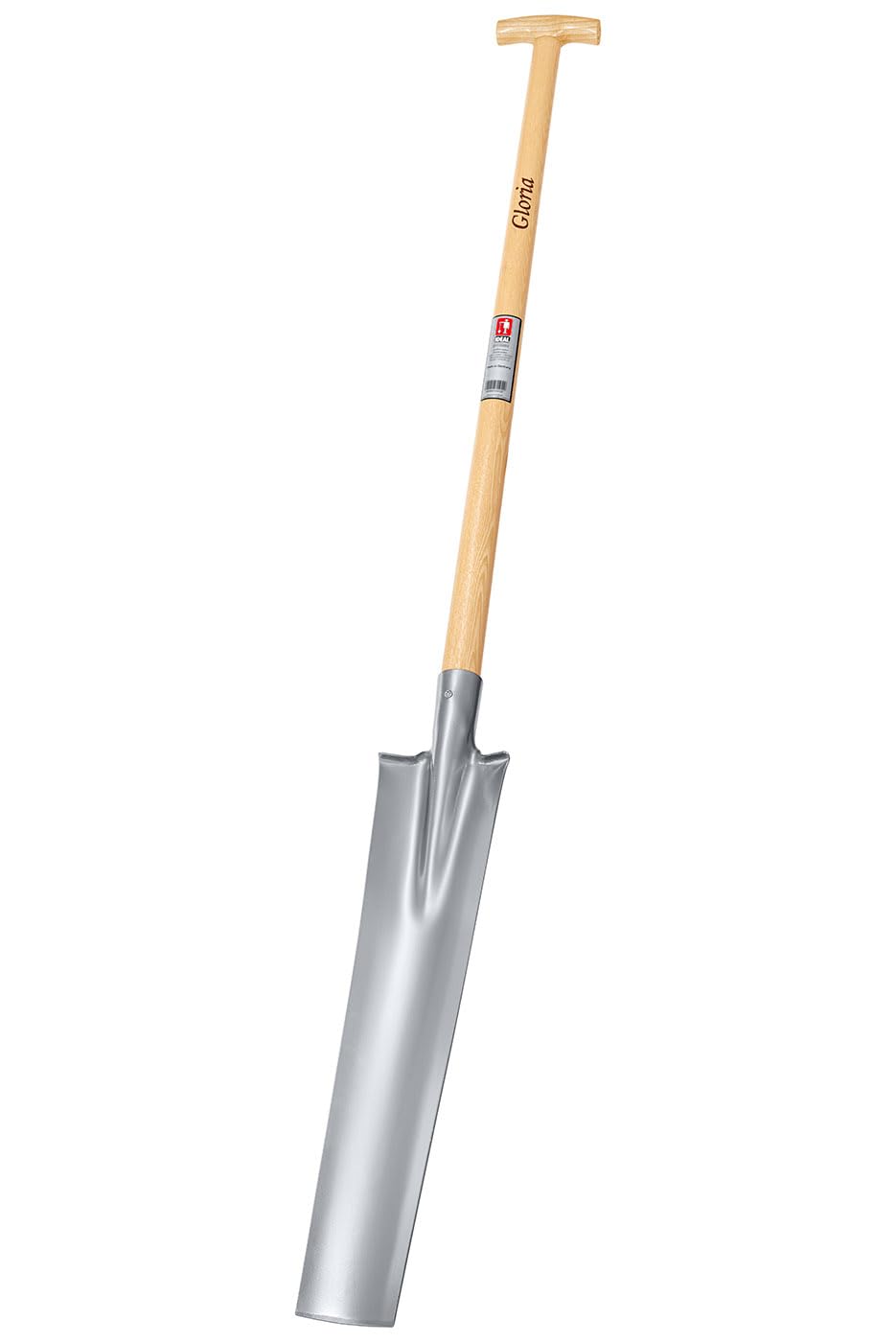 Drainierspaten mit T-Stiel 85 cm und Tritt, Blatt 550x125x90 mm - Bild 2