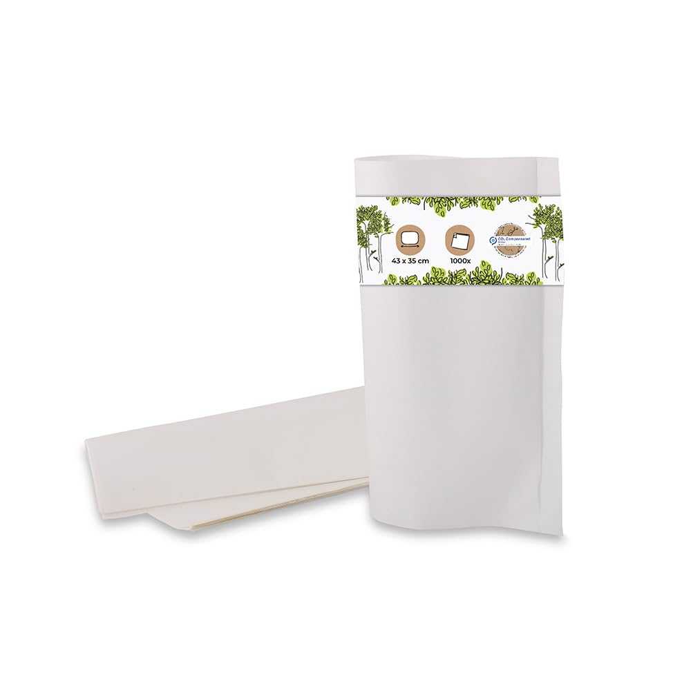 Einschlagpapier fettdicht KIT 5-6 1000 Stück 43x35 cm weiß