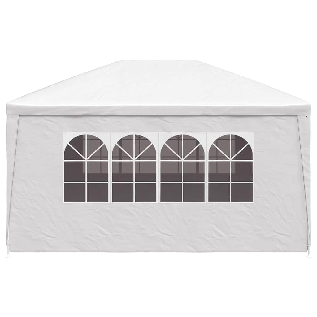 Partyzelt 3x4 m Stahl Polyethylen-Dach wetterfest Weiss - Bild 9