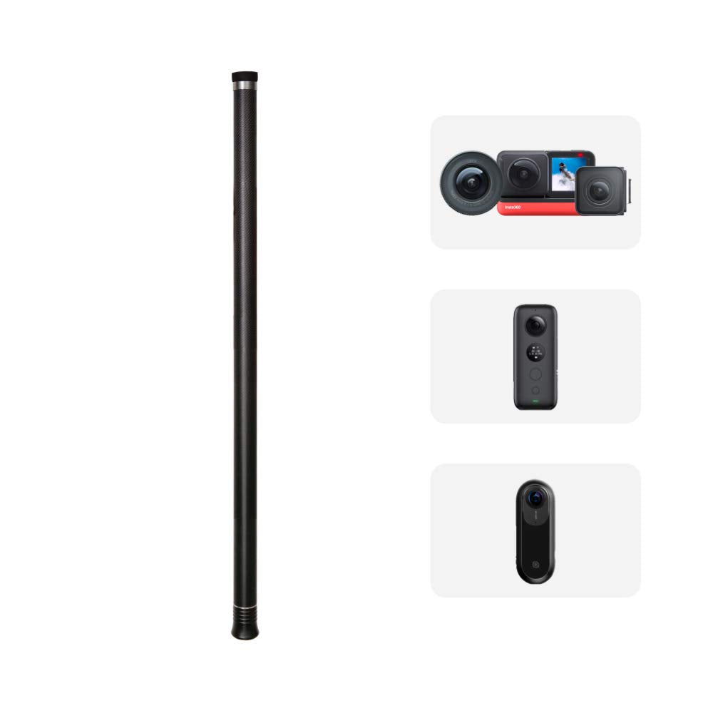 Selfie-Stick Verlängerung 3m Aluminium/Kohlefaser für 360°-Kamera - Bild 2