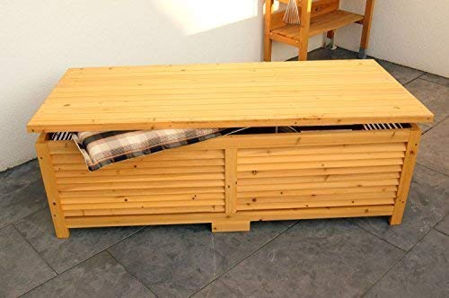 Holz Auflagenbox Garten Kiefernholz imprägniert 140x65x46 cm