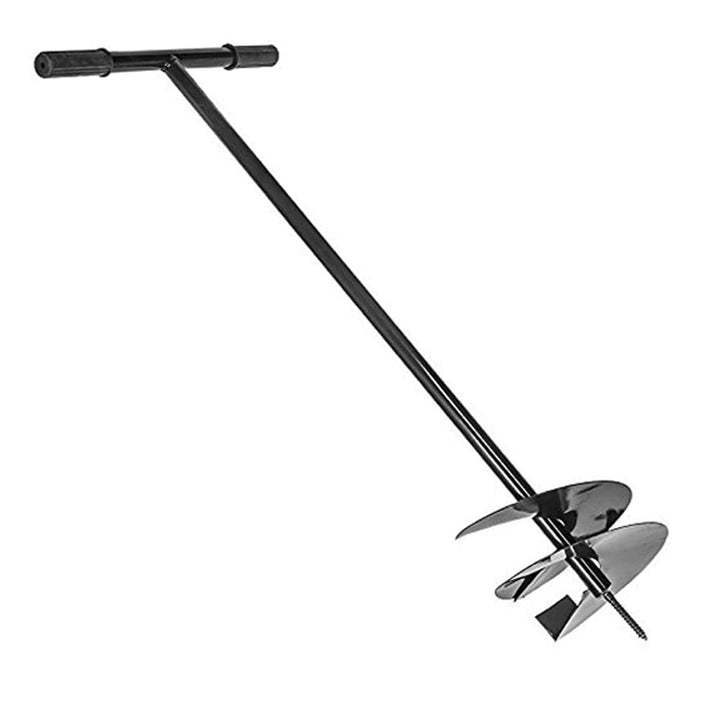 Erdbohrer Stahl Ø 250 mm Handbohrer Garten 105 cm Gesamtlänge