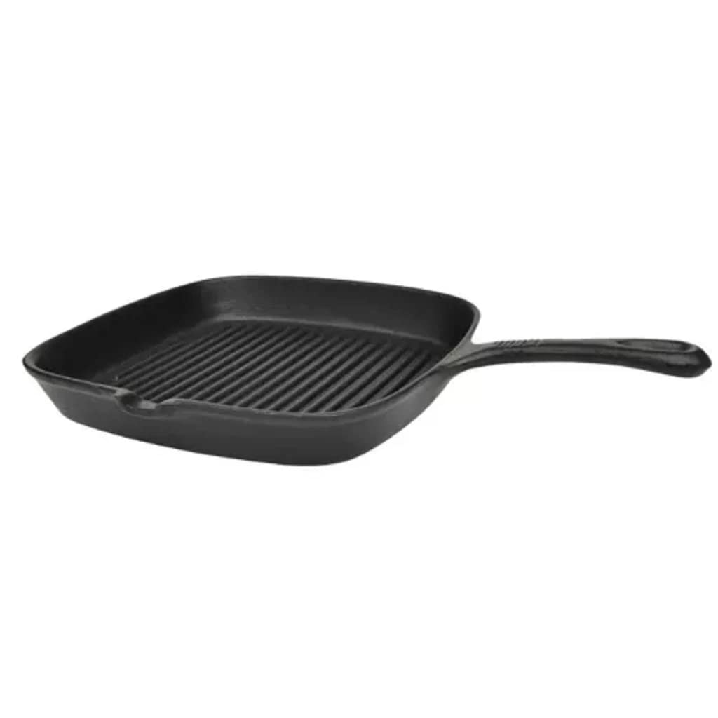 Grillpfanne Gusseisen gerippt 24x23 cm für alle Herdarten - Bild 4