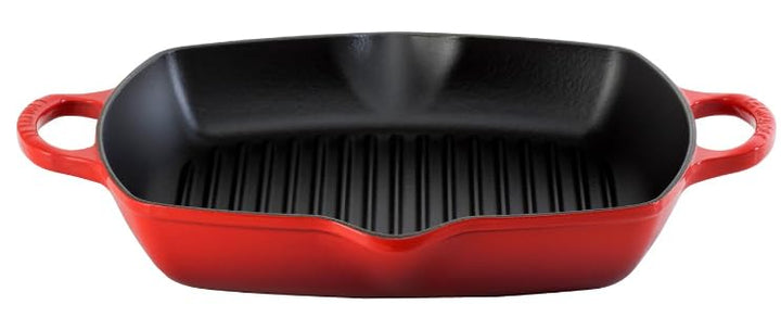 Grillpfanne Gusseisen quadratisch 30 cm mit Hilfsgriff, Induktion - Bild 2