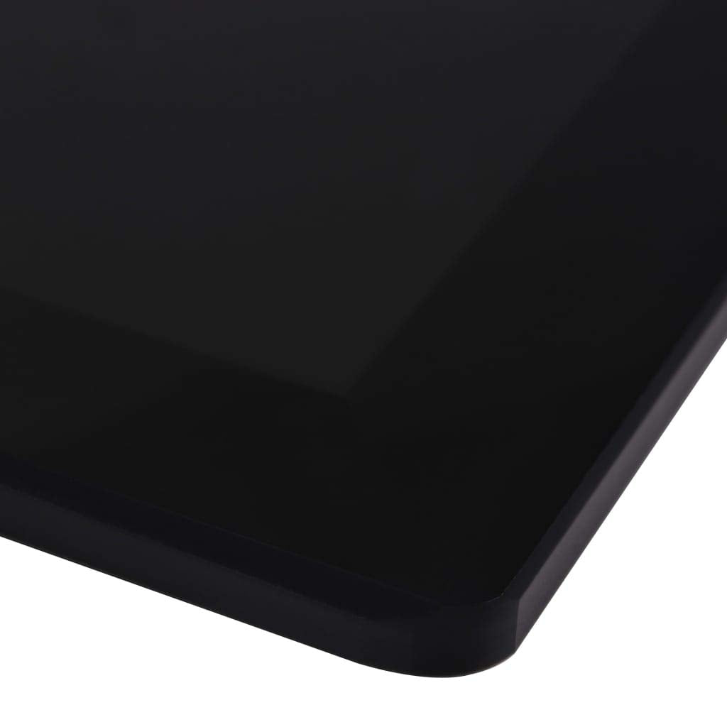 Tischplatte Hartglas quadratisch 80x80 cm schwarz für Esstisch - Bild 5