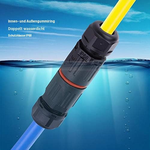 Kabelverbinder 3-polig IP68 wasserdicht 0.5–2.0mm² 10er-Set - Bild 2