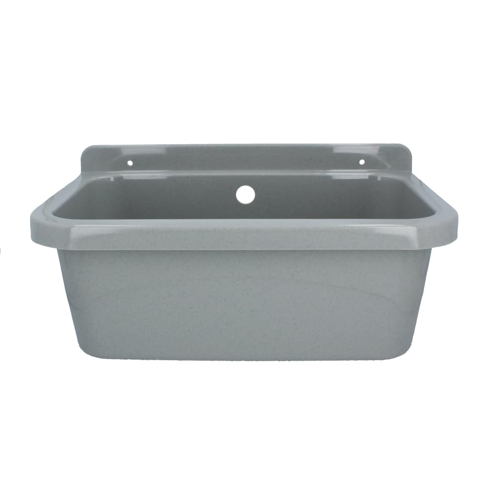 Ausgussbecken Polypropylen 55x34x21 cm Grau für Garage &amp; Garten - Bild 12