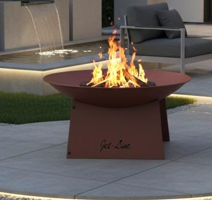 Feuerschale Rostoptik Metall Ø 58 cm für Garten und Terrasse - Bild 4