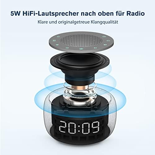 Radiowecker mit Nachtlicht 7-farbig, FM-Radio und 4 Wecktöne - Bild 2