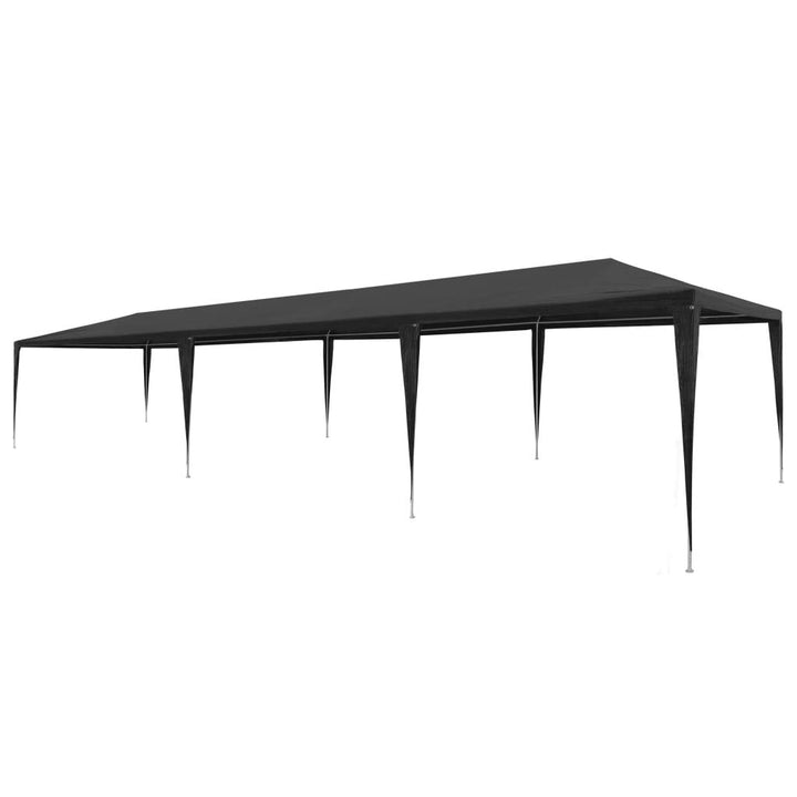 Partyzelt 3x9 m Stahl Anthrazit UV-schutz für Garten und Events