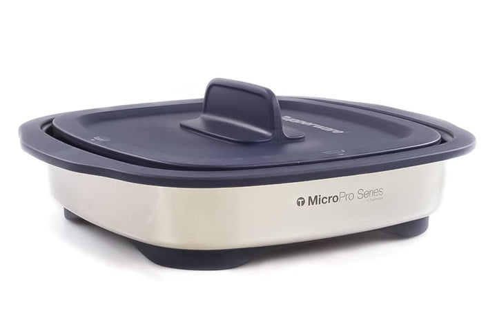 Mikrowellengrill dunkelblau für Grillen Backen Braten 15x12x5cm