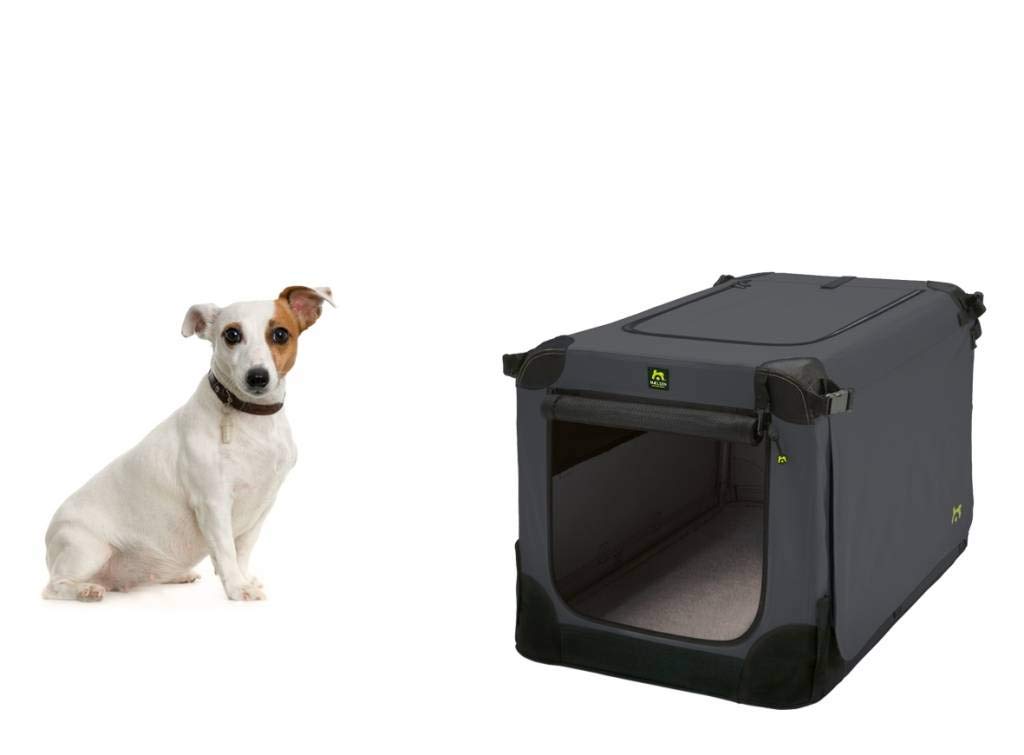 Faltbare Hundebox Nylon 600D anthrazit 72x51x51 cm für Auto - Bild 9