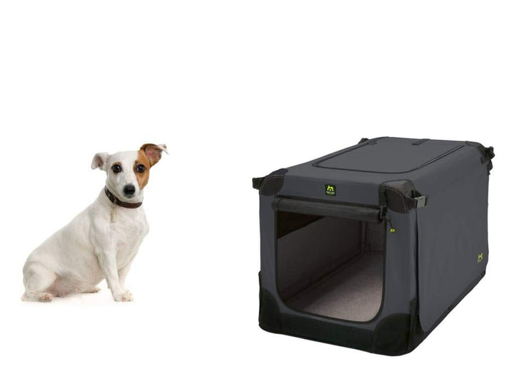 Faltbare Hundebox Nylon 600D anthrazit 72x51x51 cm für Auto - Bild 9