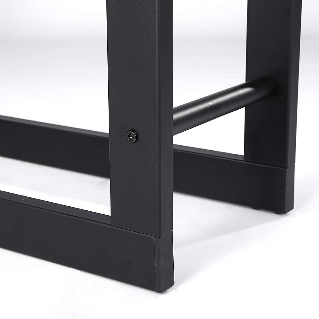 Kaminholzregal Metall Schwarz 100x25x150 cm für Innen &amp; Aussen - Bild 7