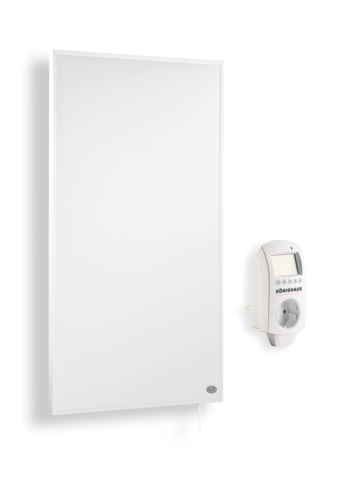 Infrarot Wandheizung 1200 Watt mit Thermostat Aluminium Rahmen