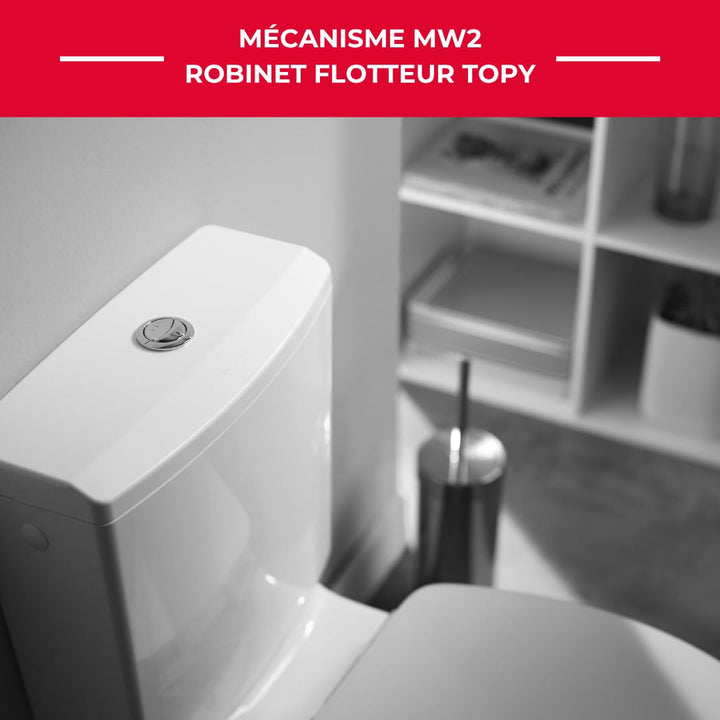 WC-Spülmechanik 3/6 l Doppelspülung mit Füllventil Messing 3/8 - Bild 2