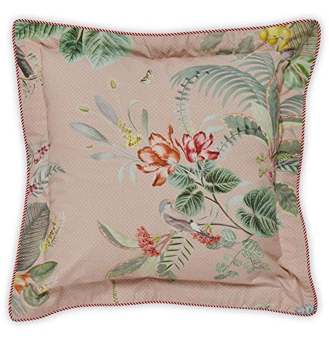 Dekokissen Baumwolle Floris 45x45 cm mit Blumenmuster pink - Bild 6